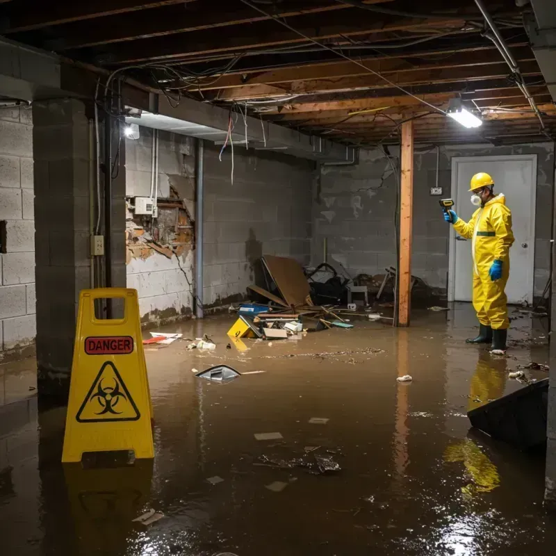 Flooded Basement Electrical Hazard in Montpelier, VT Property